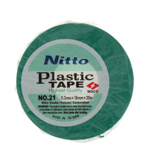 Nitto Green PVC Electrical Insulation Tape (20m)