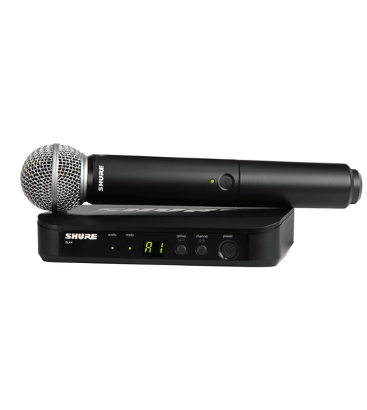Shure BLX24E/SM58-H8E Single-Channel UHF Wireless Handheld Microphone System