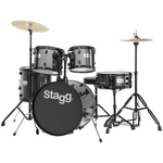 Stagg TIM122B 5-Piece Standard Acoustic Drum Set with Hardware & Cymbals