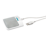 Monacor ECM-306BU/WS USB Semi-Cardioid Boundary Microphone White