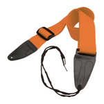 On-Stage GSA10OR Polypropylene Guitar Strap with Leather Ends - Orange