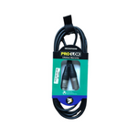 Prolok PCM6X-BLK-NK 6-Foot Low-Noise XLR Male to Female Cable