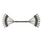 Roxtone MUC840L6 8-Channel XLR Male to 8-Channel XLR Female Snake Cable - 6m