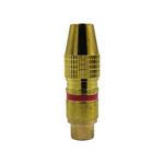 Kentech 002-P13-813R Inline Gold-Plated Metal Female RCA Connector - Red
