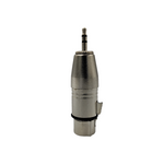 Kentech SA092 3-Pin XLR Female to 3.5mm Stereo Male Jack Adapter
