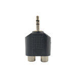 Kentech SA110 3.5mm Stereo Male Jack to 2 RCA Female Sockets Audio Adapter