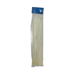 Kentech TIE400WHT Heavy-Duty Nylon Cable Ties (7.2mm x 400mm - 50 Pack, White)