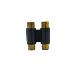 Kentech JX3056A / CJP5026DG 2RCA Female-to-2RCA Female Audio Coupler (Gold-Plated)