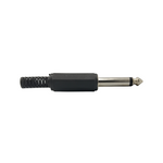 Kentech JX3011B/CJP8024 6.35mm Mono Jack Plug (Plastic - Black)