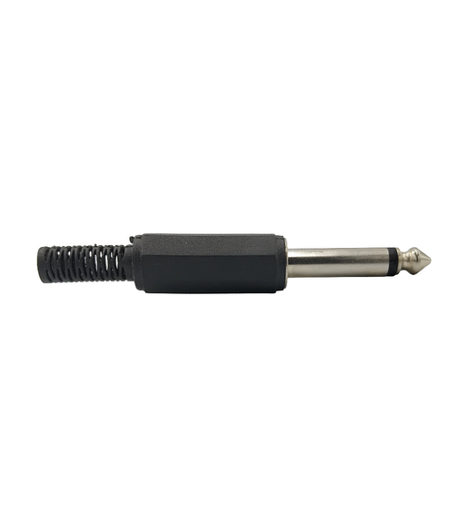 Kentech JX3011B/CJP8024 6.35mm Mono Jack Plug (Plastic - Black)