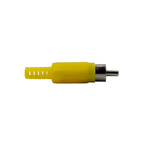 KENTECH 753.633/CJP3044NY RCA Male Plug Connector (Yellow Plastic)