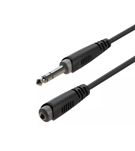 Roxtone SACC400L3  Series 6.35mm Stereo Jack-6.35mm Stereo Socket Audio Cable - 3 Meters