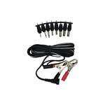 Kentech O1F8XC2P1 1.8m Universal DC Power Lead with Battery Alligator Clips