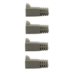 Kentech RJ45BOOT-GYP4 Grey RJ45 Connector Strain Relief Boots (Pack of 4)
