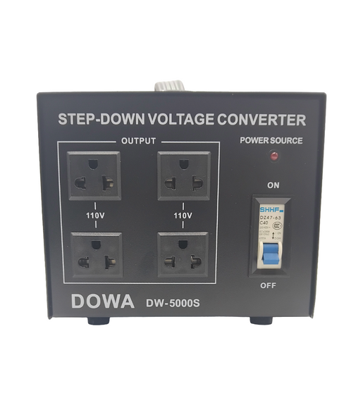 Dowa TC5000 Enclosed 5000W  Step Down Transformer (220V–110V)