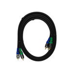 SunRise C49BK2 3RCA Male to 3RCA Male Component Video Cable 2m