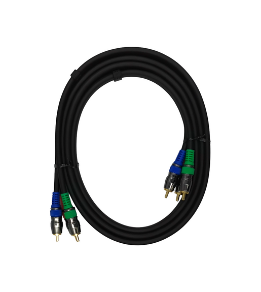 SunRise C49BK2 3RCA Male to 3RCA Male Component Video Cable 2m