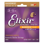 Elixir 16002 Nanoweb Phosphor Bronze Extra-Light Acoustic Guitar Strings (10-47)