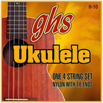 GHS Ukulele Strings Hawaiian Ukulele H-10 Concert/Soprano – Set of 4