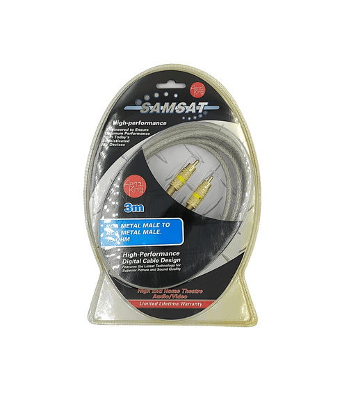 Aerial King 005-L09-205 1 RCA to 1 RCA Coaxial Cable (3m Gold Metal) - 