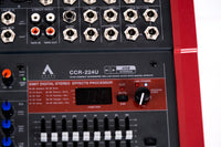Agera Acoustic CCR - 224U 22 Channel Analog Mixer - 