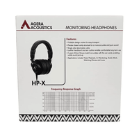 Agera Acoustics AAC-HP-X Professional Monitoring Headphones - 