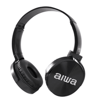 Aiwa AWXB350 2 in 1 Bass Boost Swiveling Bluetooth V5.0 40mm Headphone Set - 6001889054805