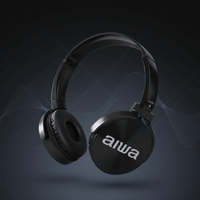 Aiwa AWXB350 2 in 1 Bass Boost Swiveling Bluetooth V5.0 40mm Headphone Set - 6001889054805