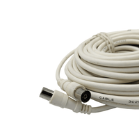 AKAYO FL1000P1 Television Aerial Extension Cable (Male to Female, 10m) - 