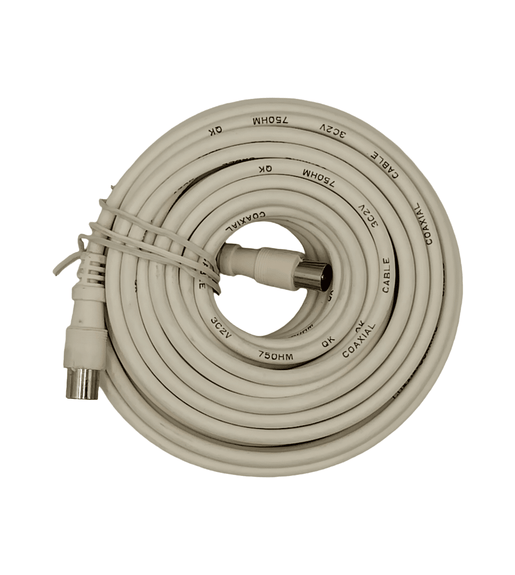 AKAYO FL1000P1 Television Aerial Extension Cable (Male to Female, 10m) - 