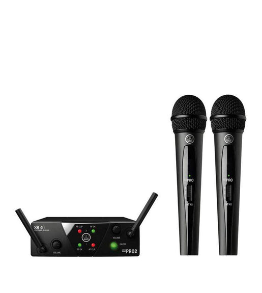 AKG WMS40 MINI2 Dual Handheld Vocal Microphone Set - 885038033080