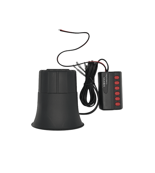 All Ride HS103A 5-Inch 6-Tone Electronic Siren (12V / 20W) - 
