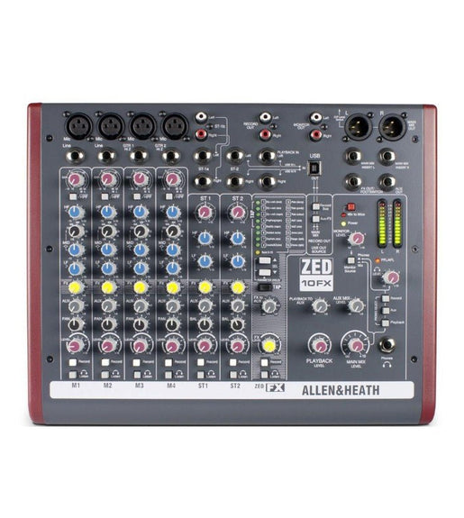 Allen and Heath ZED - 10FX 10 - channel Mixer with USB Audio Interface and Effects - 6938122241959
