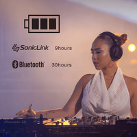 AlphaTheta HDJ - F10 - TX Professional Wireless DJ Headphones+Transmitter - 4573201242822