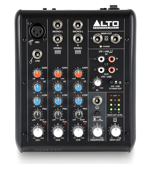 Alto Professional TrueMix 500 - 5 Channel Analog Mixer with USB - 0816311012195