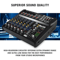 Alto Professional ZMX122FX - 8 - Channel Compact Mixer With Effects - 816311010177