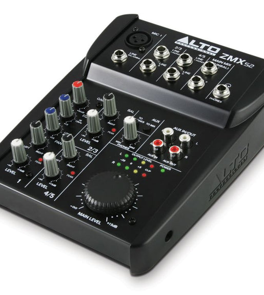 Alto Professional ZMX52 5 Channel Compact Mixer - 816311010153