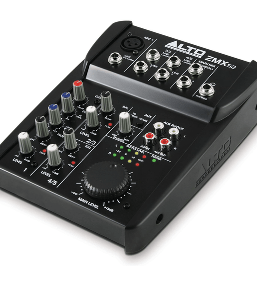 Alto Professional ZMX52 5 Channel Compact Mixer - 816311010153