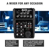 Alto Professional ZMX52 5 Channel Compact Mixer - 816311010153