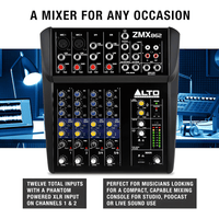 Alto Professional ZMX862 Mixer 6 - Channel Compact - 816311010160