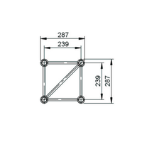 Alustage Quad 290 Truss - 1 meters - 