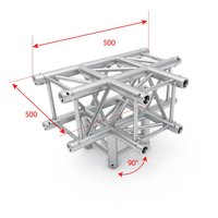 Alustage Quad 290 Truss T - Piece Aluminum 4 - Way - 