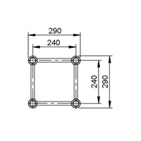 Alustage Trio 290 Truss - 1 meters - 