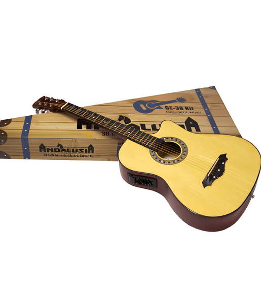 Andalusia GE - 38 KIT Acoustic Electric guitar 38 Inch 6 strings Natural - 