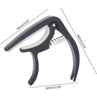 Andalusia Guitar Capo for 6 String Guitars - Black - 