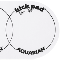Aquarian AQDKP2 Kick Pad Heavy-Duty Double Bass Drum Impact Patch - 0659007002410