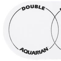 Aquarian AQDKP2 Kick Pad Heavy-Duty Double Bass Drum Impact Patch - 0659007002410