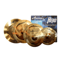 Arborea CS-Hero-4 Hero Series Drum Cymbal Pack (Set of 4) - 
