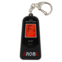 Aroma AT - 01 Keyring Guitar Tuner | Portable Clip - On Chromatic Tuner - 694320768087