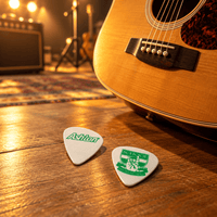 Ashton ASH-608955 Hard Celluloid Guitar Picks (White) - 